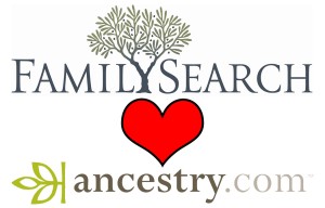 FamilySeach loves Ancestry.com