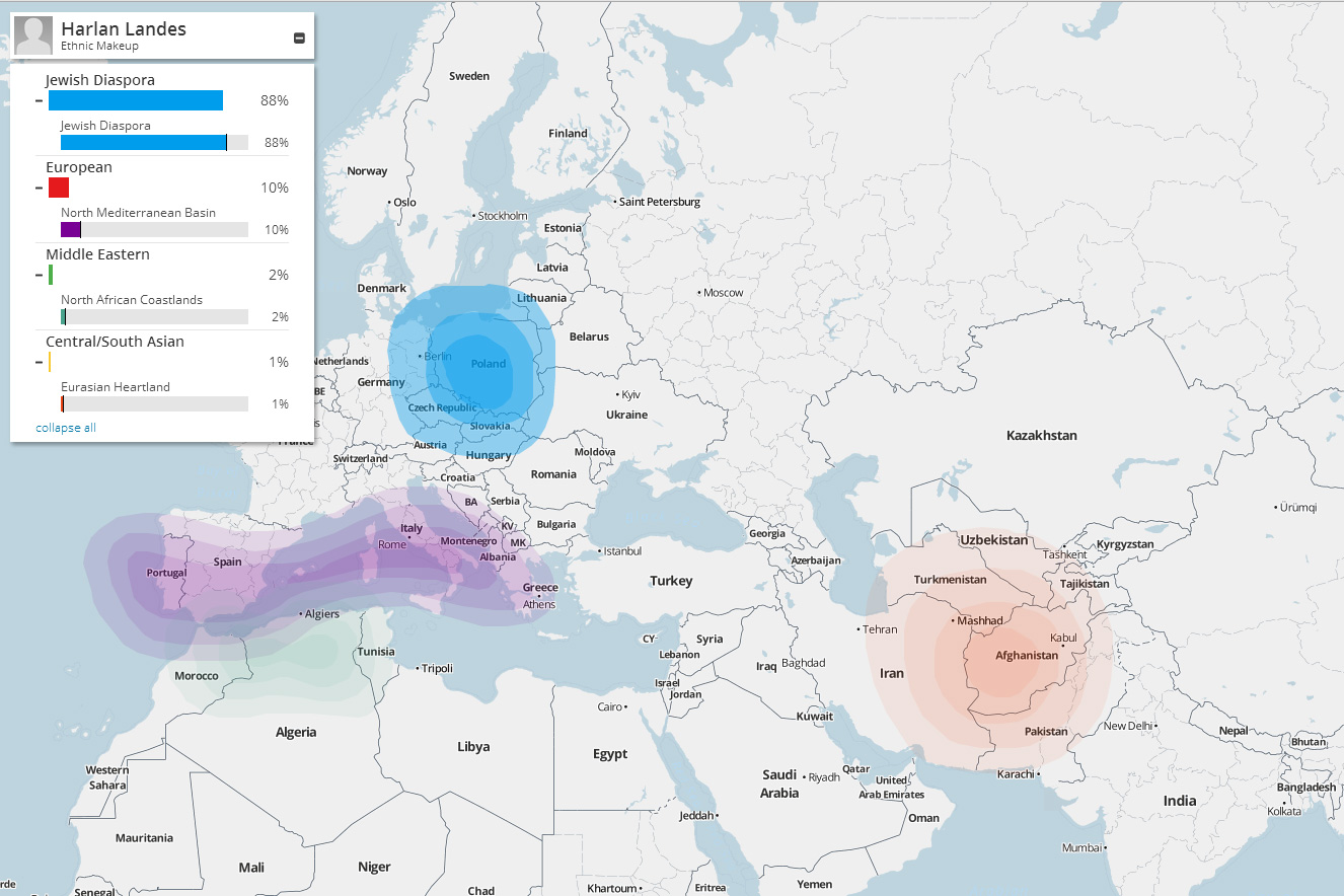 FamilyTreeDNA’s My Origins offers a glimpse of geographic ancestry